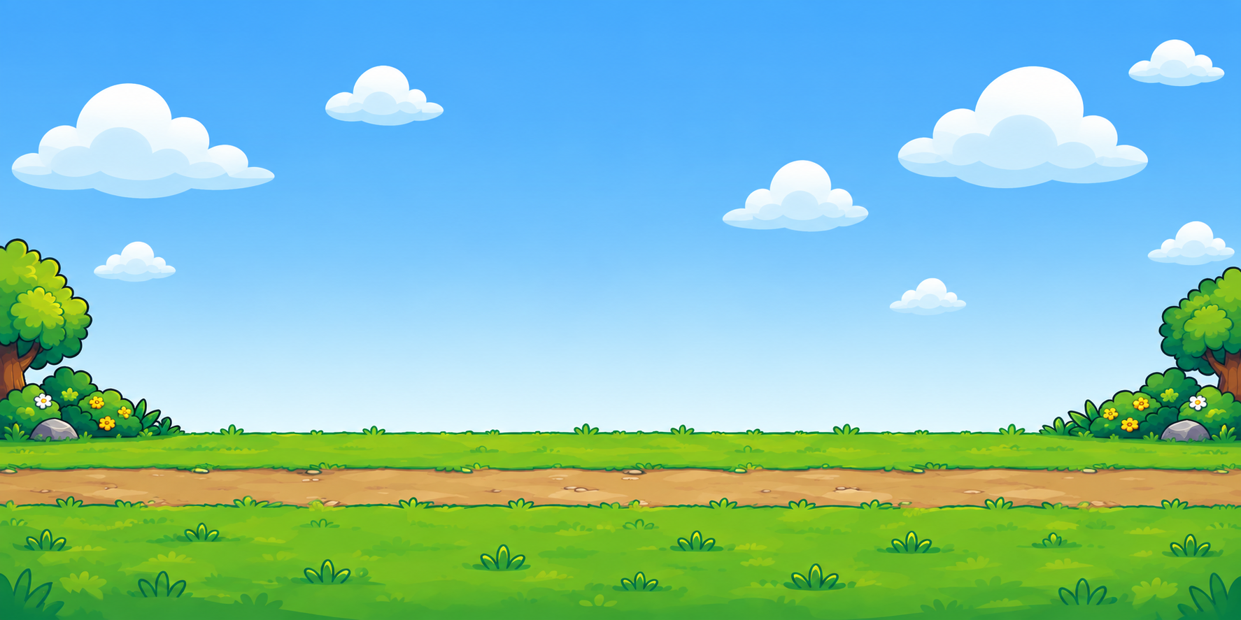 Tug of Wit panoramic meadow landscape